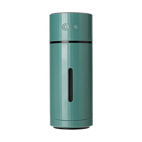 Adoolla Mini USB Air Humidifier - Portable Desktop Humidifier with 500ml Tank, Quiet Mist Maker for Home, Office, Bedroom & Car - Green Battery Operated Humidifier for Dry Air Relief & Better Sleep
