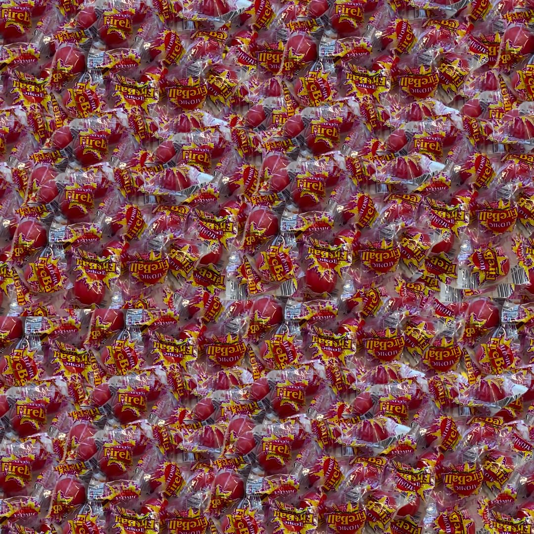 Bulk Atomic Fireballs Candy - 5 LB Cinnamon Flavored Hard Candy Individually Wrapped - Jawbreakers for Parties, Halloween Treats & Office Snacks