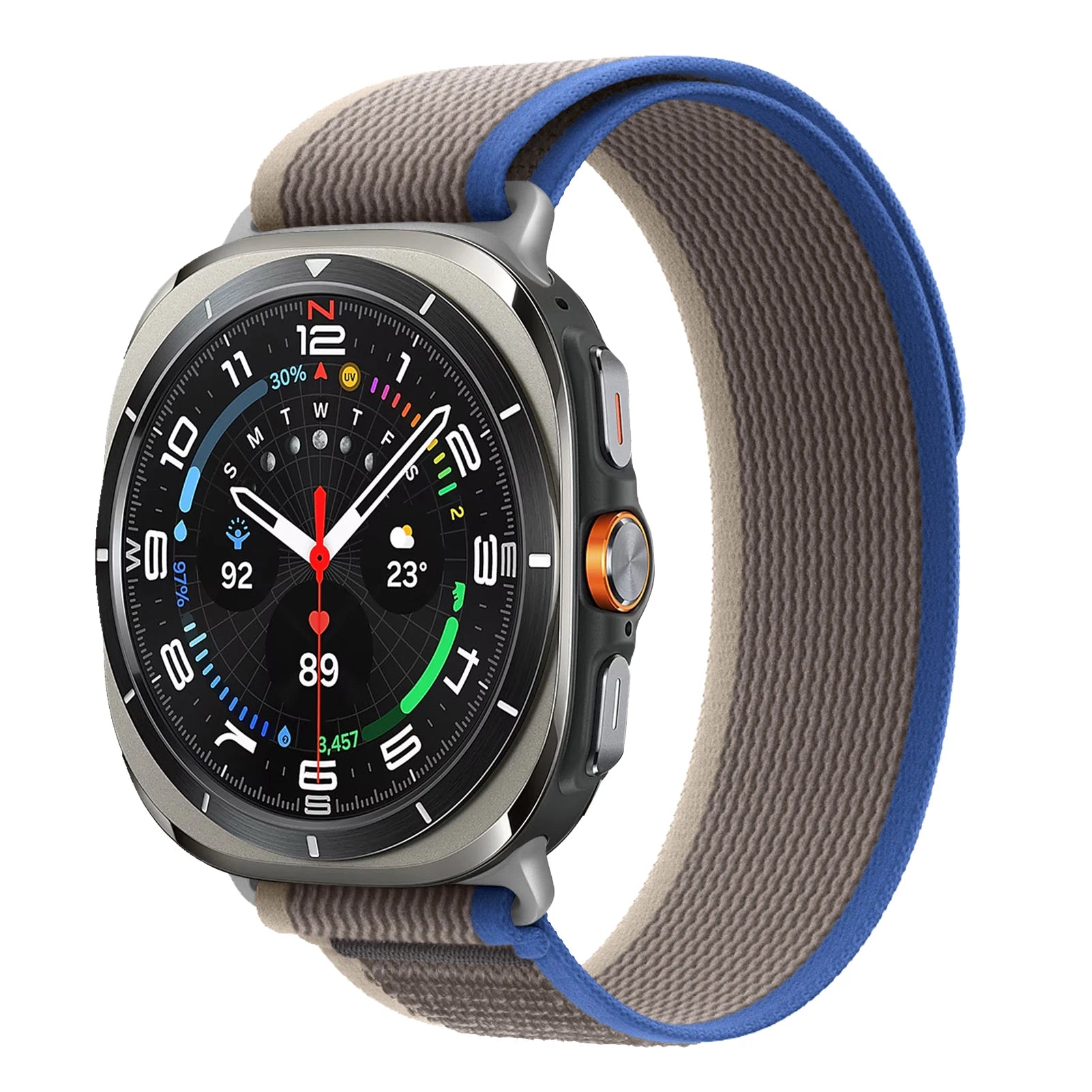 Premium Soft Stretchy Nylon Sport Bands for Samsung Galaxy Watch Ultra - Comfortable & Durable Fitness Tracker Bands for Running, Hiking & Outdoor Activities