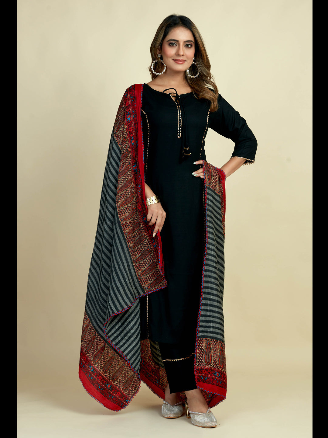 Stylish Black Designer Pant Suit with Elegant Embroidery - Perfect for Weddings, Parties & Formal Events