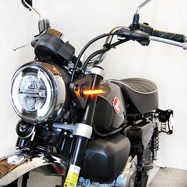 Honda Monkey Front Turn Signals for 2018-Present Models - LED Motorcycle Indicators for Safety & Style - Perfect for Urban Commuting & Custom Bike Builds
