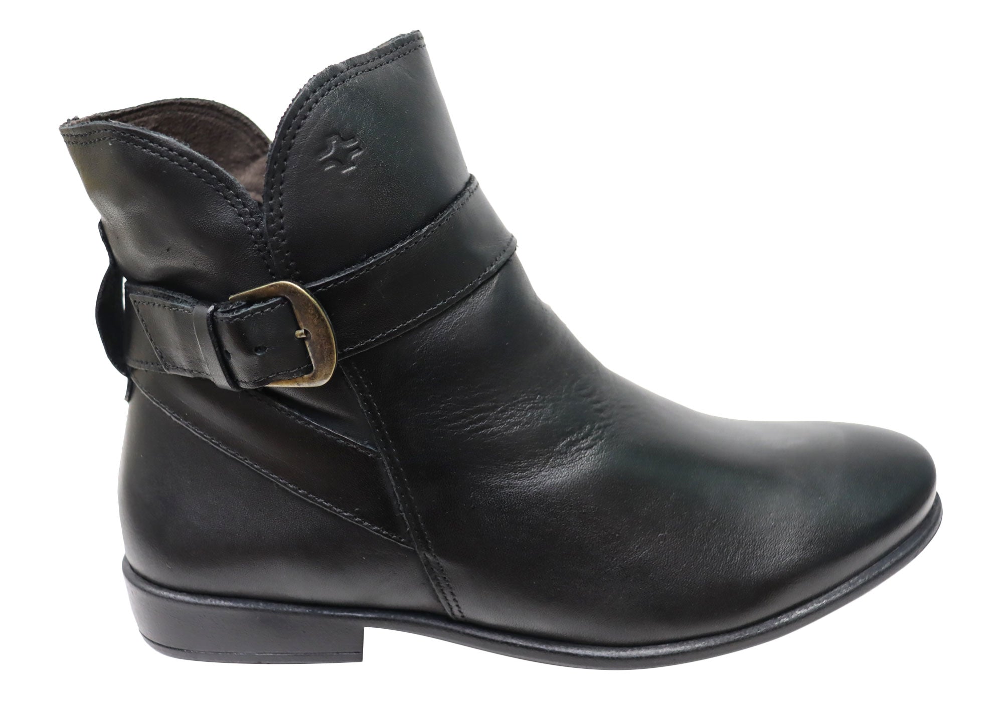 Perlatto Women's Comfortable Leather Ankle Boots - Penny Style Made in Brazil - Perfect for Work, Casual Outfits & Fall Fashion