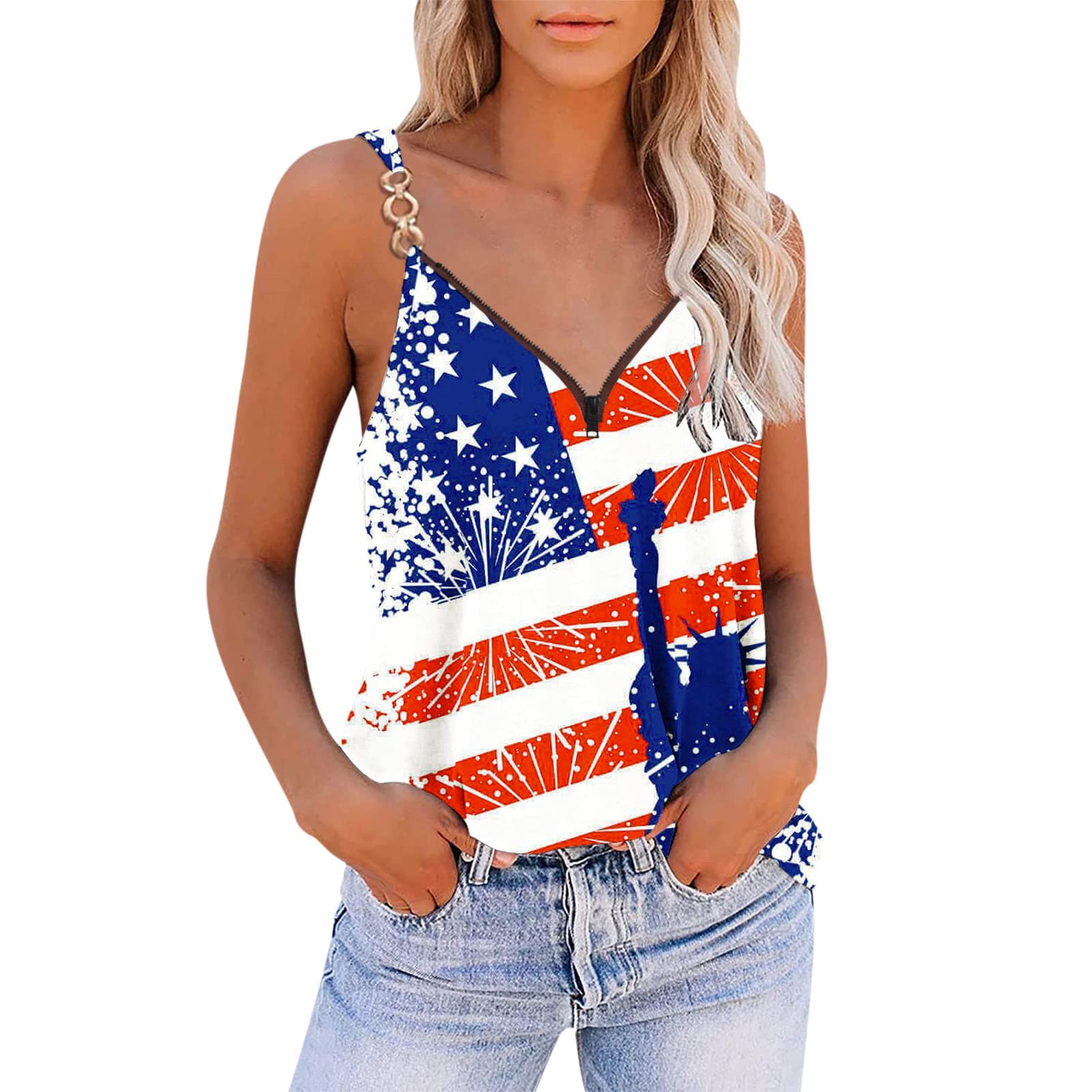 Women's Summer Fashion Tank Tops - Trendy Loose Fit Cute Printed Slim Blouse for Casual Wear, Beach Outings & Daily Comfort | Black