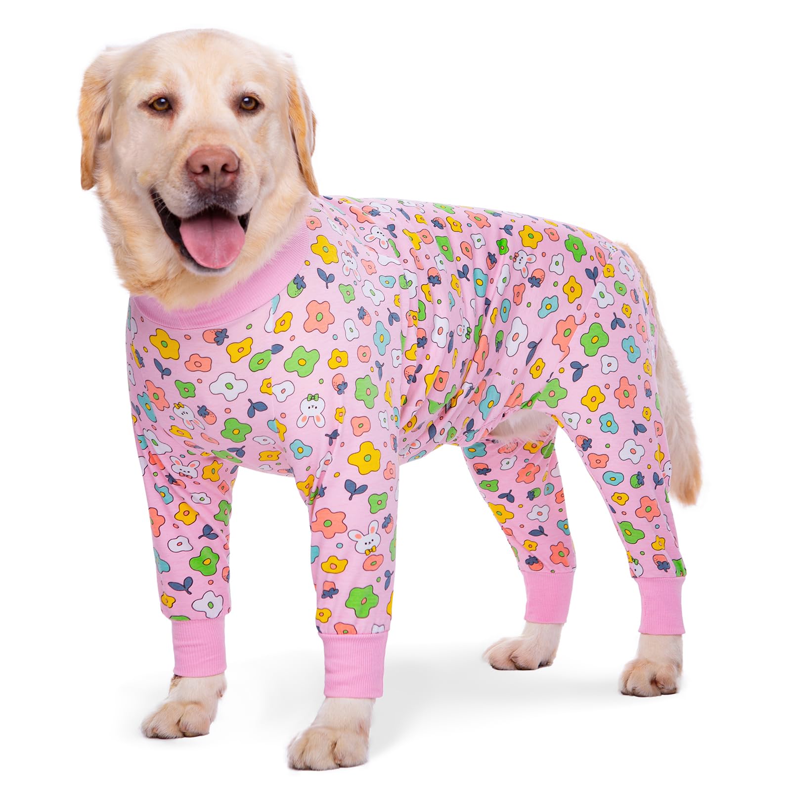 **Axcimond Dog Recovery Suit for After Surgery - Long Sleeve Dog Pajamas for Medium & Large Dogs - Surgical Pet Bodysuit Alternative to Cone Collar (Male & Female) - Perfect for Post-Op Care & Comfort**