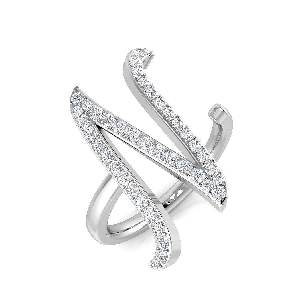 Initial Ring in White Gold - Personalized Name Jewelry for Women, Engraved Letter Ring, Elegant Gift for Her | Perfect for Birthdays, Anniversaries & Special Occasions
