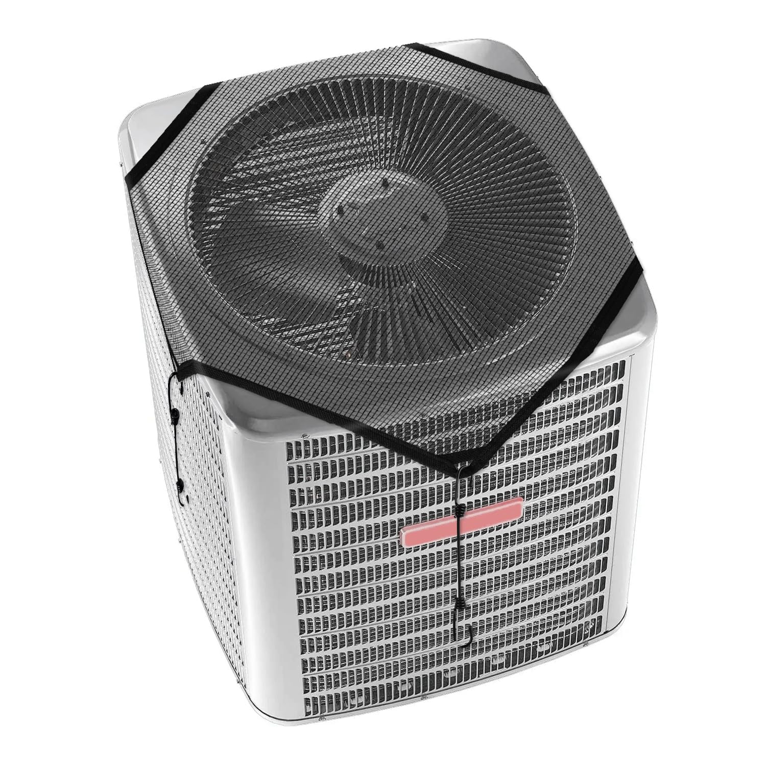 36x36 Inch Outdoor AC Unit Cover - Durable Mesh Air Conditioner Top Cover with Bungee Cords, Protects from Leaves & Debris - All Season Weather Protection for Central Air Conditioning Systems (Perfect for Homes, Patios & Backyards)