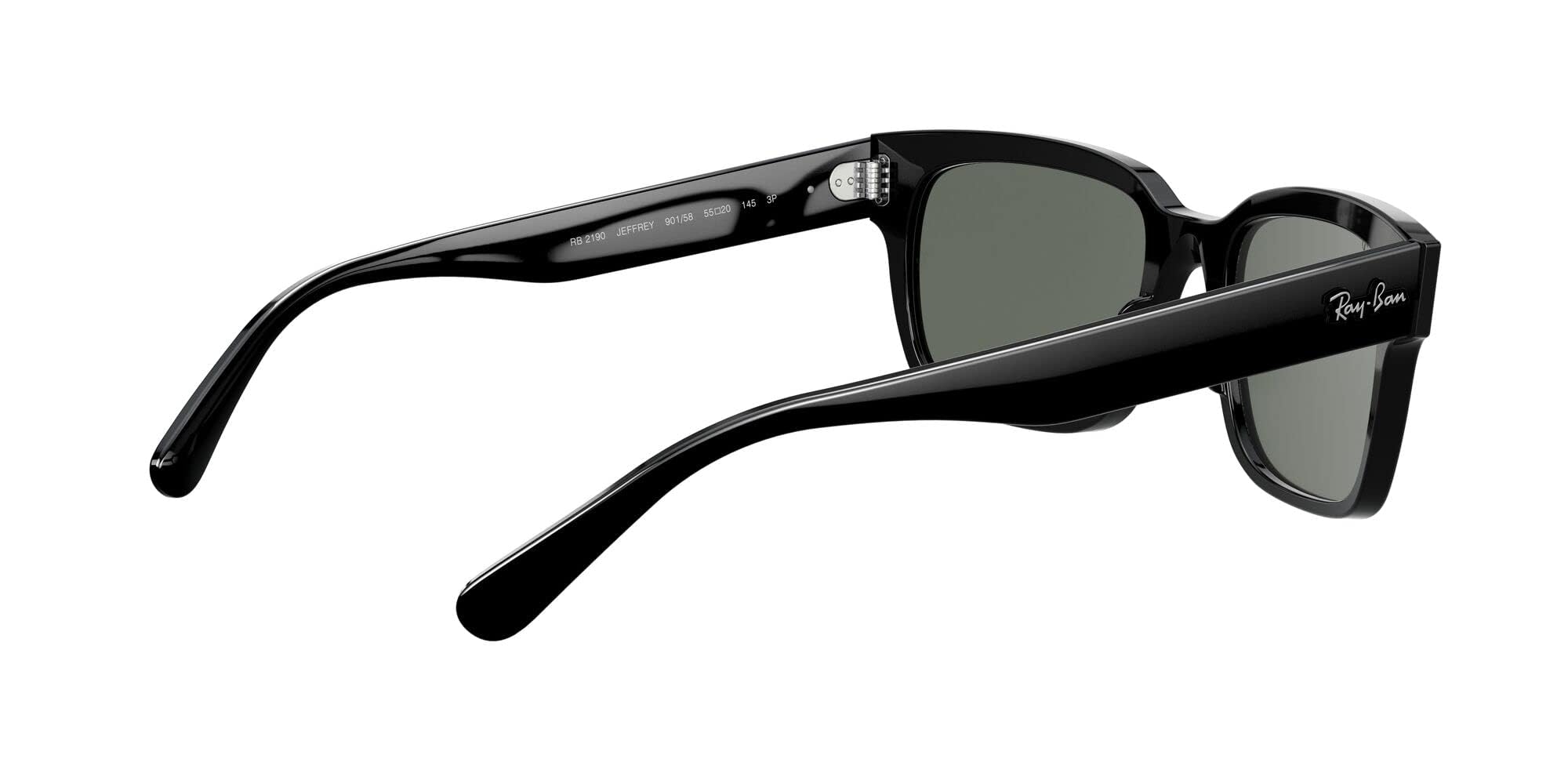 Ray-Ban RB2190 Jeffrey Square Sunglasses for Men – Classic Polarized UV Protection Aviator Style – Perfect for Driving, Travel & Outdoor Activities