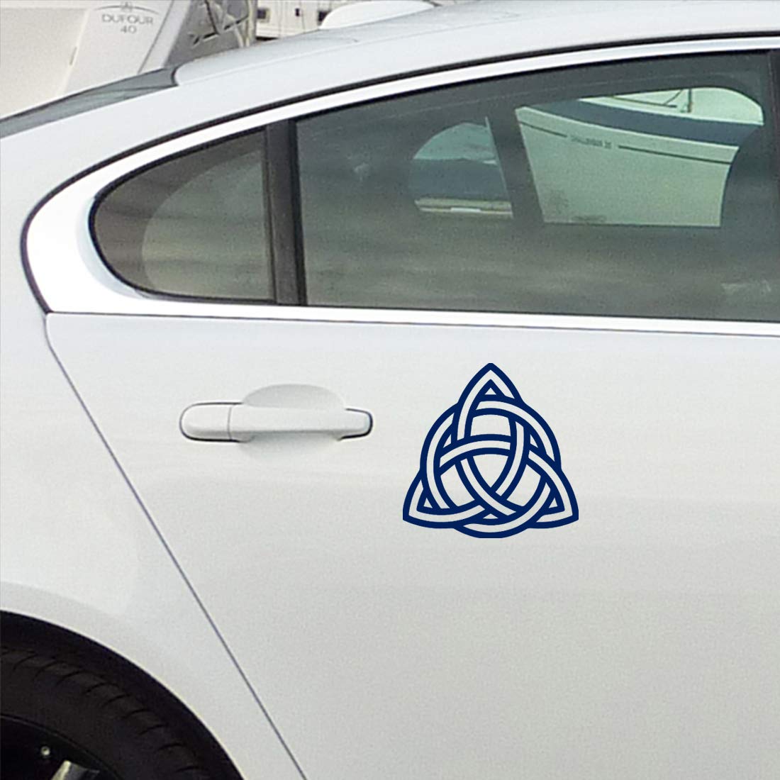 Premium Celtic ICON Navy Blue Vinyl Decal Stickers (Set of 2) - Waterproof, Durable for Laptop, Phone, Helmet, Car, Mug, Wall Decor - Perfect for Home, Office, and Outdoor Use