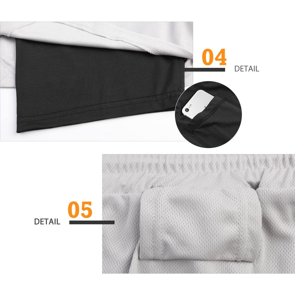 Surenow Men's 2-in-1 Running Shorts - 7-Inch Gym Workout Shorts with Liner for Yoga, Training & Outdoor Sports | Lightweight & Breathable for Summer Activities