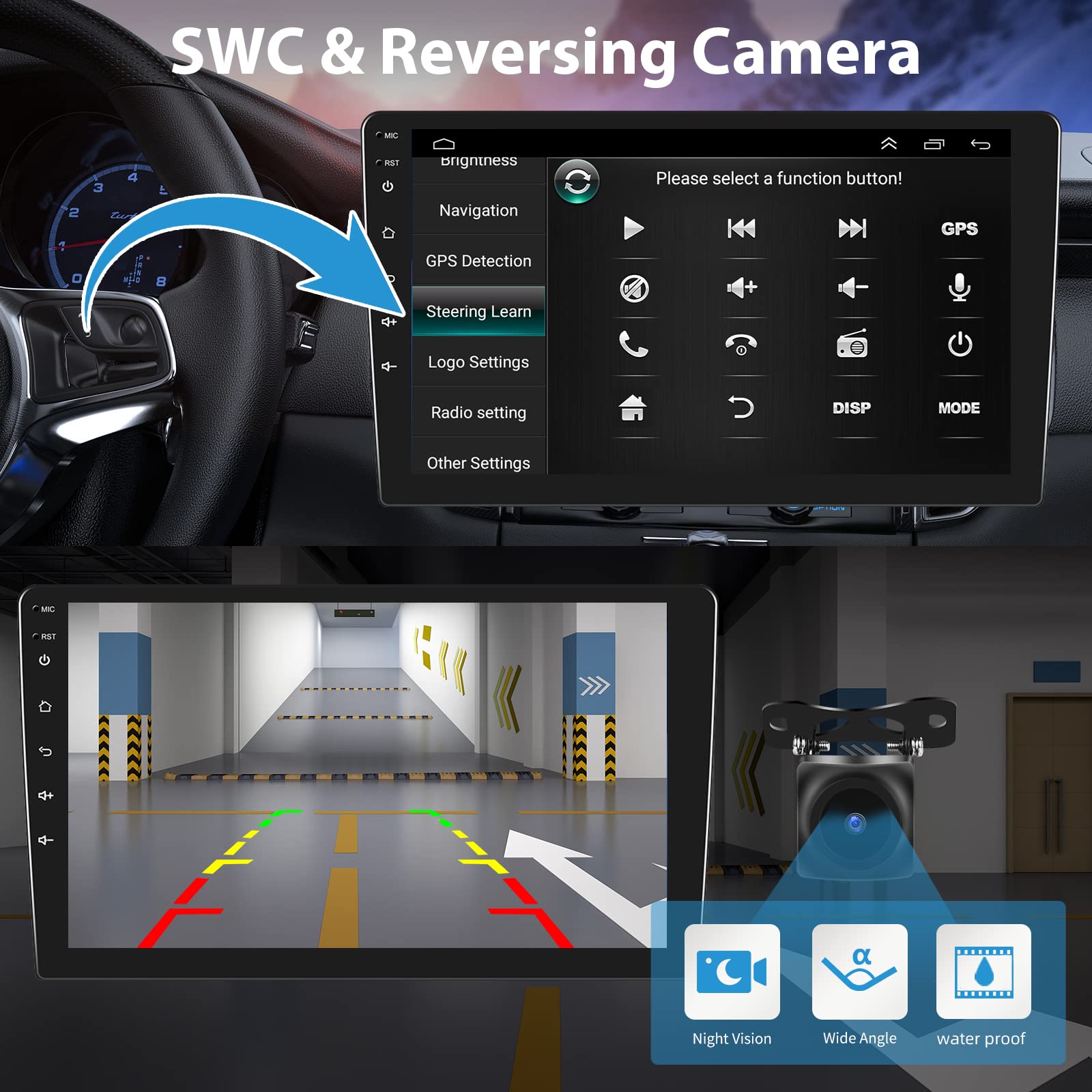 10.1 Inch Android Car Stereo for Honda Accord 2003-2007 | 7th Gen Touch Screen Head Unit with Bluetooth, GPS, WiFi, Mirror Link | In-Dash Radio Upgrade with SWC & Backup Camera | Perfect for Commuting & Road Trips