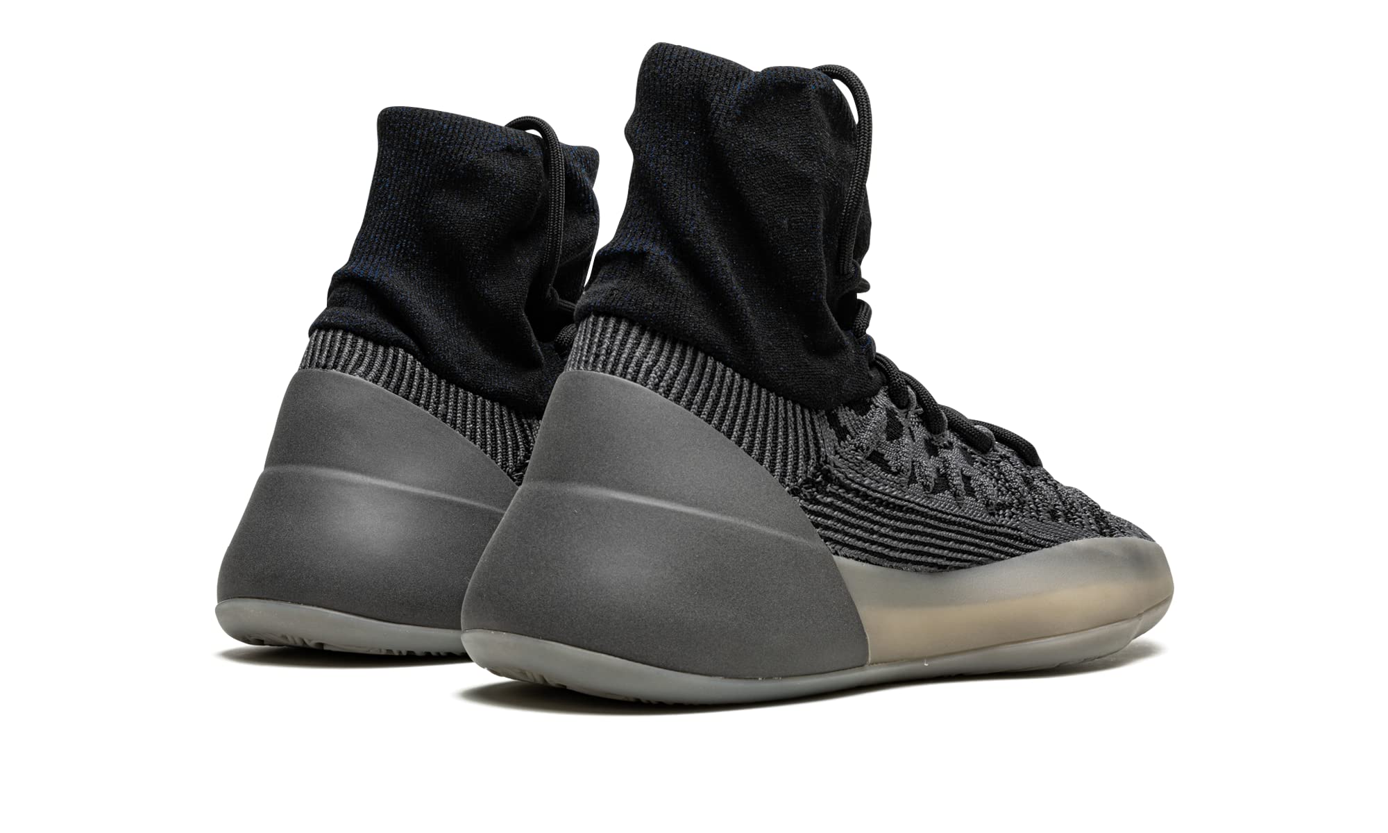 Adidas Men's Yeezy Knit Basketball Slip-On Sneakers - Black & Grey | Breathable Comfort for Casual Wear, Street Style & Gym Workouts