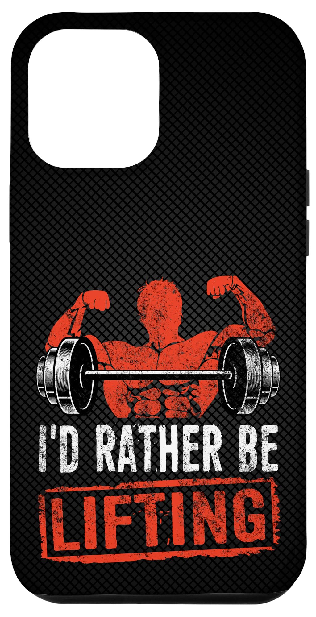 iPhone 12 Pro Max Vintage Bodybuilder Lifting Barbell Inspirational Silhouette Case - Durable Protective Phone Cover for Gym Enthusiasts & Fitness Motivation
