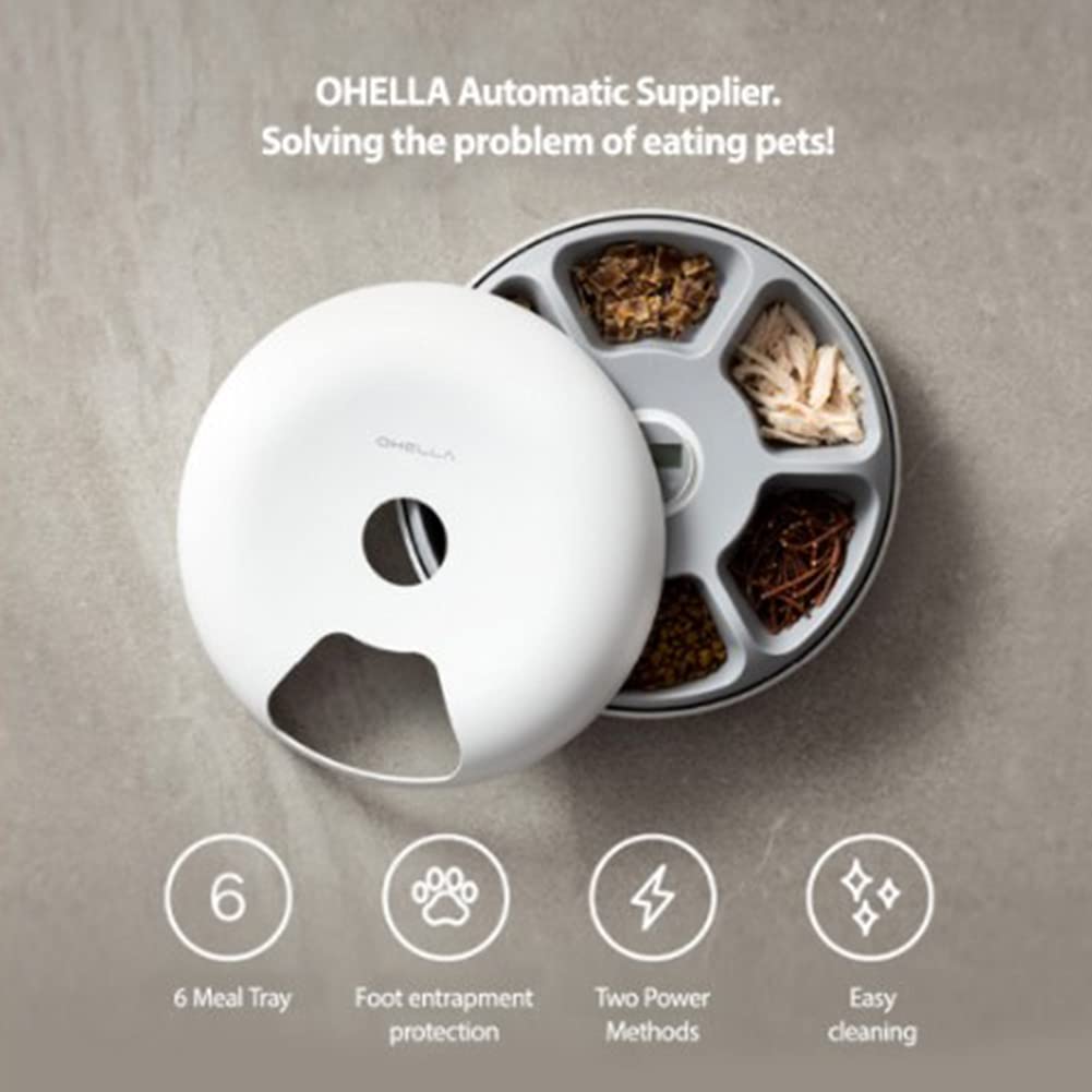Automatic Pet Feeder for Cats and Dogs - Smart Food Dispenser with Timer, Portion Control & Voice Recorder - Perfect for Home, Travel, and Busy Pet Owners
