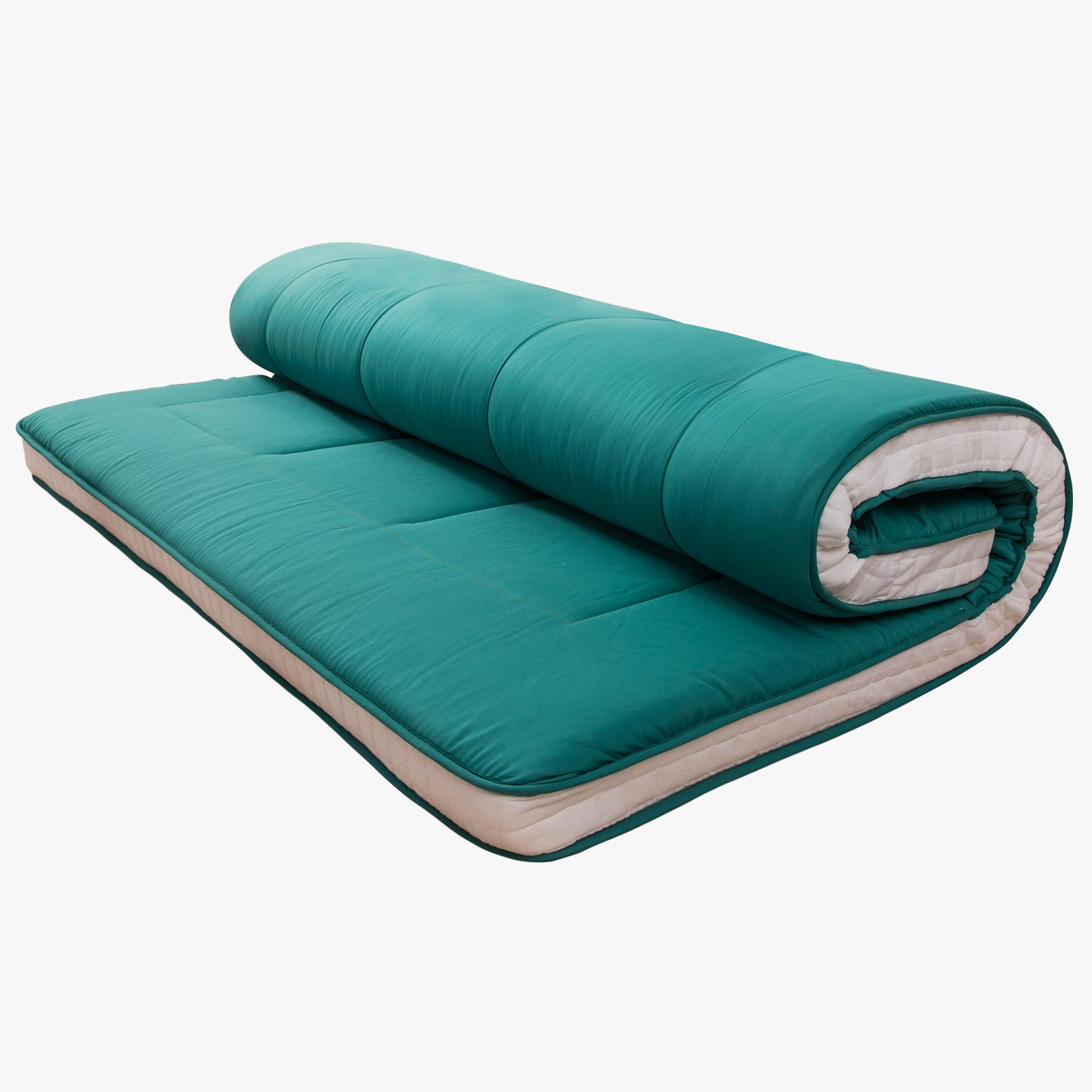 MAXYOYO Padded Japanese Floor Mattress - Multifunctional Futon Mattress in Turquoise | Comfortable Tatami Bed for Guest Room, Yoga & Meditation