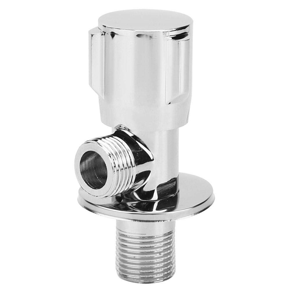 Universal G1/2in Thread Brass Angle Stop Valve for Bathroom & Kitchen - Heavy Duty Water Shut Off Valve for Sink, Toilet, Washing Machine & Dishwasher Installation