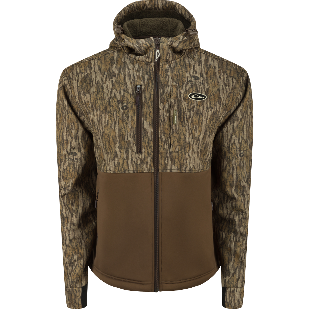 MST Hole Shot Hooded Windproof Eqwader Full Zip Jacket - Waterproof & Breathable Fishing Jacket for Men - Ideal for Outdoor Activities, Hiking, and Cold Weather Protection