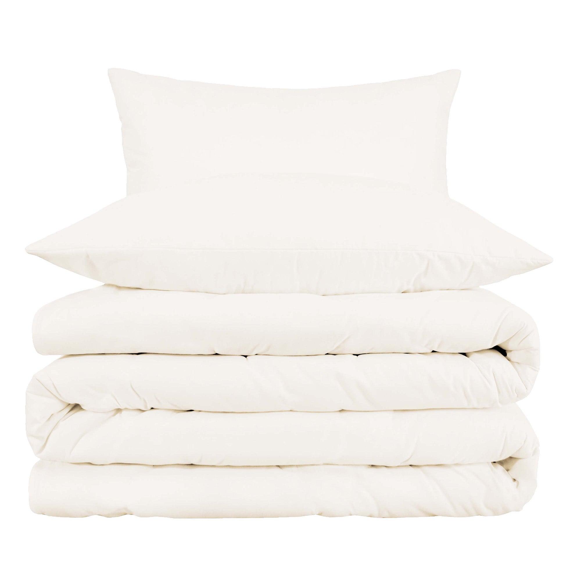 Luxury 1000 Thread Count Cotton Rich Solid Duvet Cover Set - King Size Bedding for Ultimate Comfort & Softness - Perfect for Master Bedrooms, Guest Rooms & Hotels