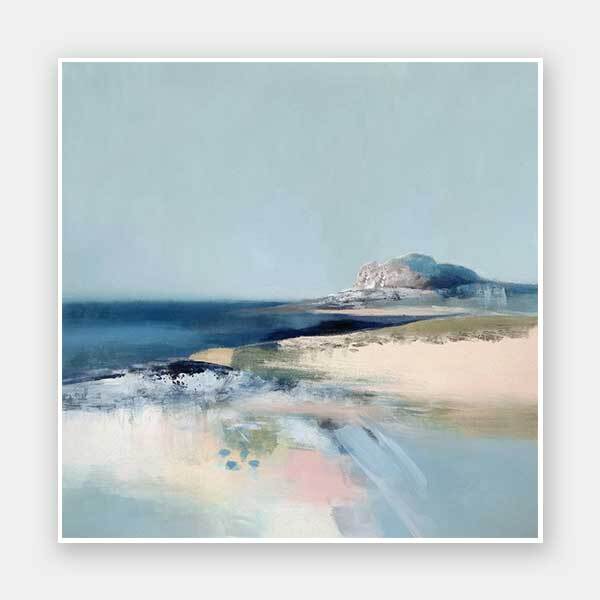 Beachfront Bliss Unframed Art Print - Coastal Wall Decor for Living Room, Bedroom & Office - Perfect for Beach House, Vacation Home or Nautical Theme