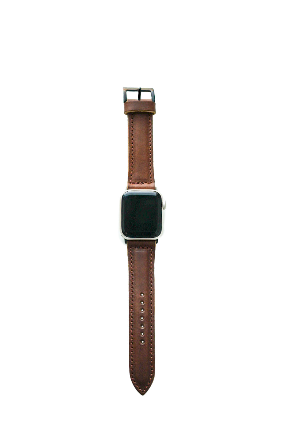Premium Apple Watch Band - Dark Amber Harness Leather Strap for Apple Watch Series 9/8/7/6/SE/5/4/3/2/1 - Durable & Comfortable Replacement Wristband for Workout, Business & Everyday Use