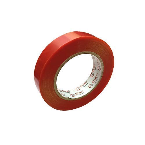 BLUSHIA Red Double-Sided Hair Wig Tape - Strong Hold for Hair Patches & Toupees (20 Meter Roll) - Ideal for Cosplay, Costumes, and Daily Wear