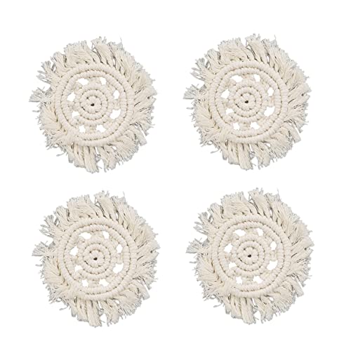 Heat-Resistant Cotton Coasters for Lipstick Pots - Lightweight & Stylish Table Protectors - Perfect for Makeup Vanity, Coffee Tables, and Office Desks