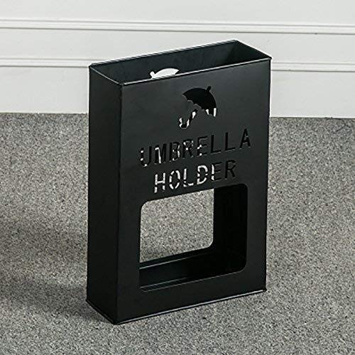 Modern Stainless Steel Umbrella Stand - Elegant Hotel Lobby & Office Storage Rack for Umbrellas (Black) - Perfect for Entryway, Reception Area, and Home Decor