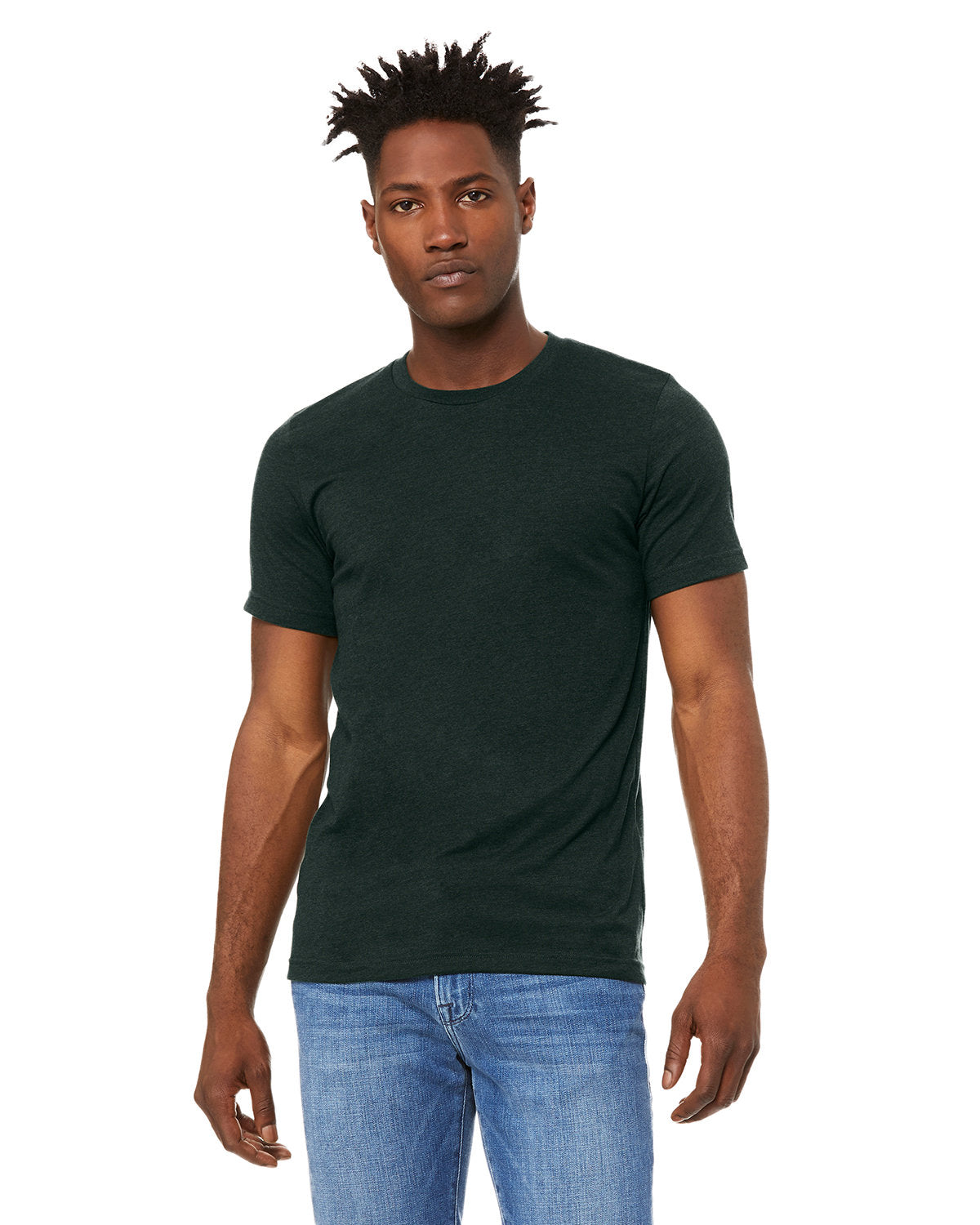Bella + Canvas 3001CVC Unisex Heather CVC Crew Neck T-Shirt - Soft Cotton Blend Tee for Men & Women - Perfect for Casual Wear, Screen Printing & Everyday Outfits