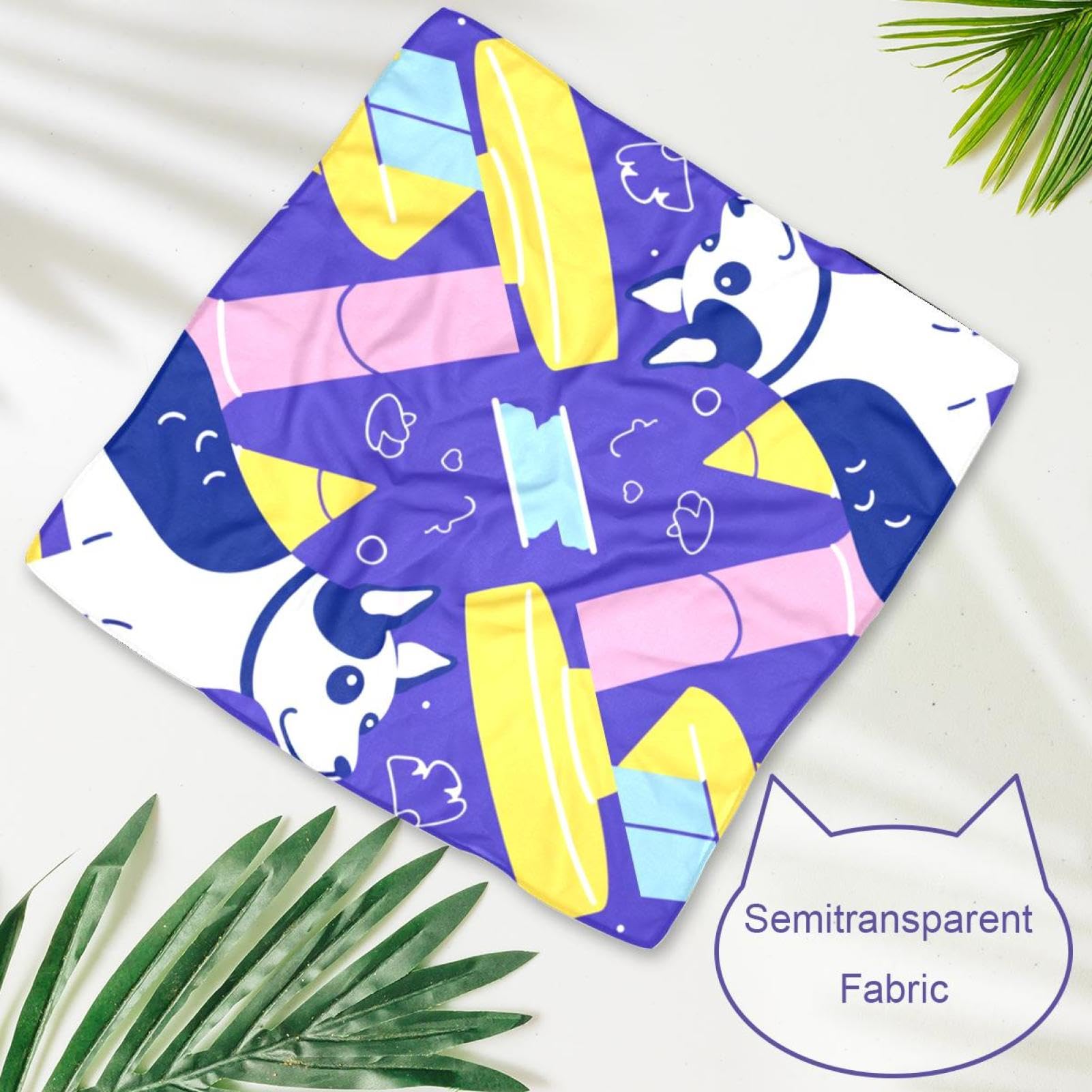 2-Pack Dog Bandanas for Small & Large Dogs - Cute Bone Print Pet Bandana Scarf - Comfortable & Adjustable Dog Accessories for Daily Wear, Grooming, or Special Occasions