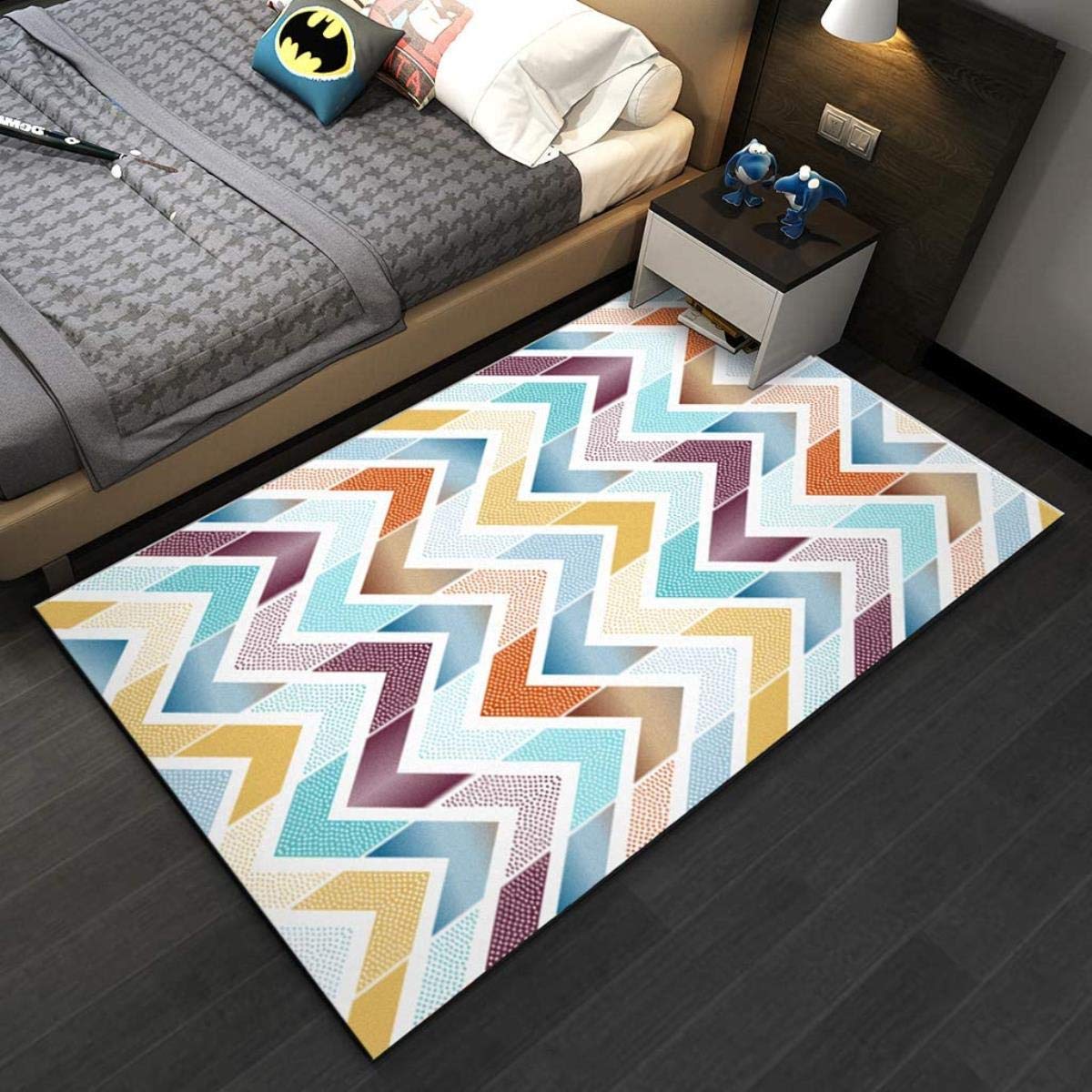 KWEE Rectangle Ultra Soft Shaggy Area Rug 5'X7.5' - Plush Bedroom & Living Room Carpet, Cozy Home Decor Floor Mat for Comfortable Lounging and Stylish Interior Design