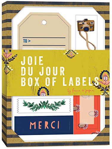 Joie du Jour Box of Labels - Premium Self-Adhesive Stickers for Organizing, Scrapbooking & Gift Wrapping - Perfect for Home, Office & School Use