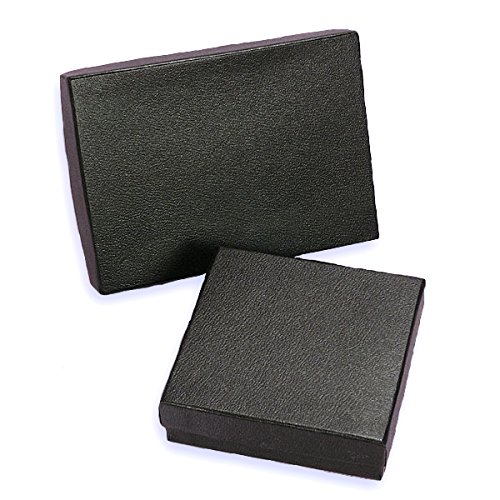 50 Pack Elegant Black Velvet Jewelry Gift Boxes - 5.5