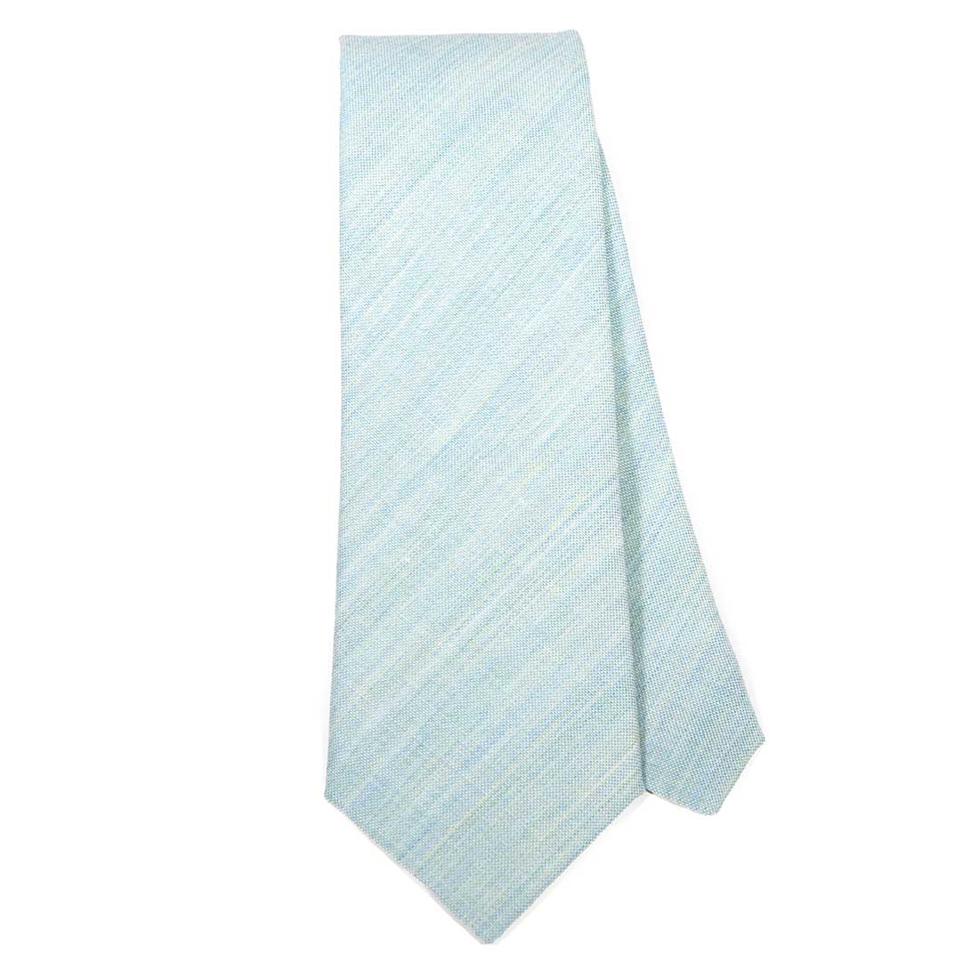 Seafoam Melange Silk Necktie for Men | Elegant Ocean-Inspired Neckwear for Business, Weddings & Formal Events