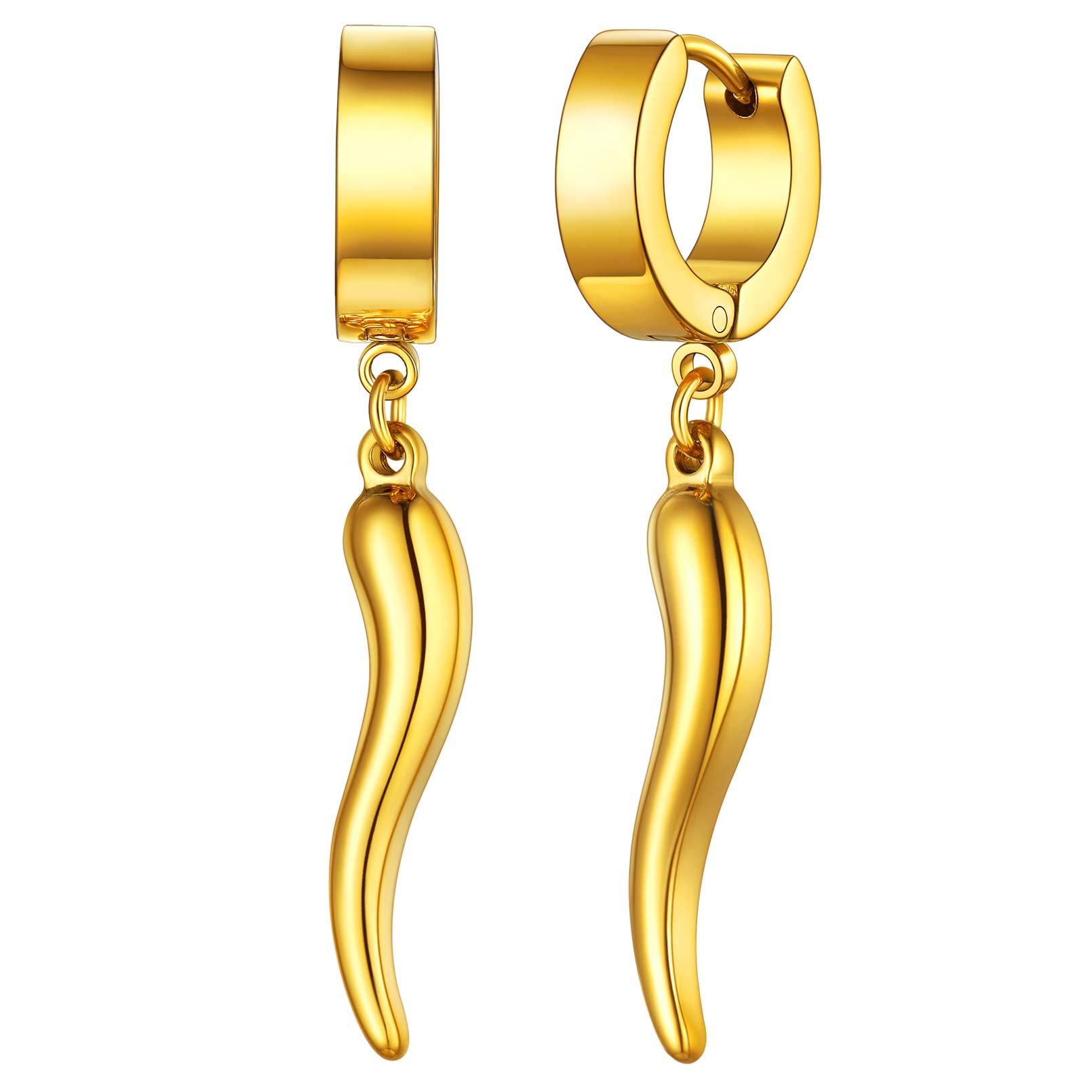 FaithHeart Women's Gold Hoop Earrings - 14K Gold Plated Stainless Steel Huggie Hoops, Lightweight Drop Dangle Earrings for Everyday Wear | Hypoallergenic, Tarnish-Resistant | Perfect Gift for Her with Elegant Gift Box | Ideal for Parties, Dating & Office Wear