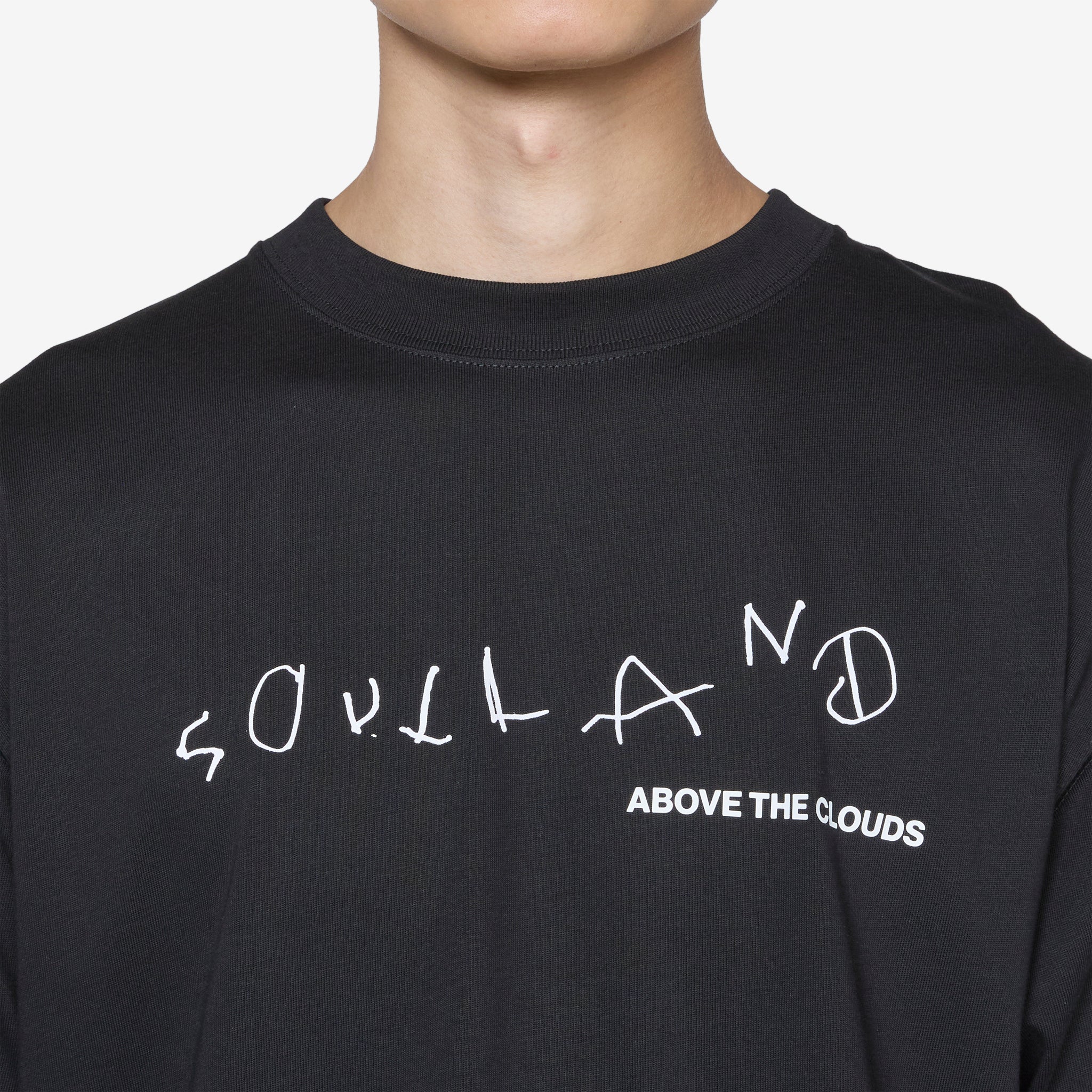 Above The Clouds Black T-Shirt - Soft Cotton Tee for Men & Women - Perfect for Casual Wear, Travel, and Outdoor Adventures