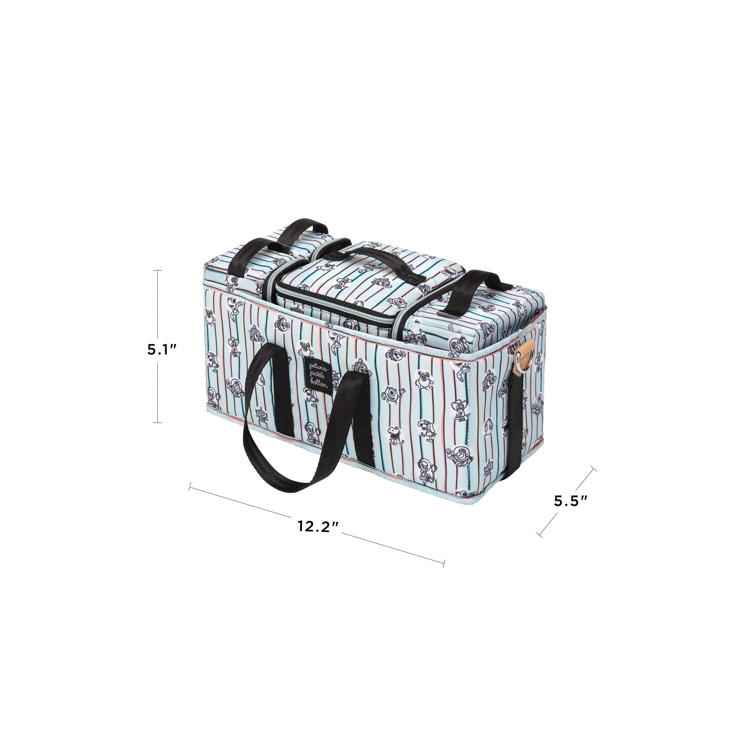 Petunia Pickle Bottom Inter-Mix Deluxe Kit - Premium Baby Diaper Caddy Organizer for Diaper Bags, Strollers & Nursery Storage | Disney & Pixar Playday Design | Perfect for On-the-Go Parents & Nursery Organization