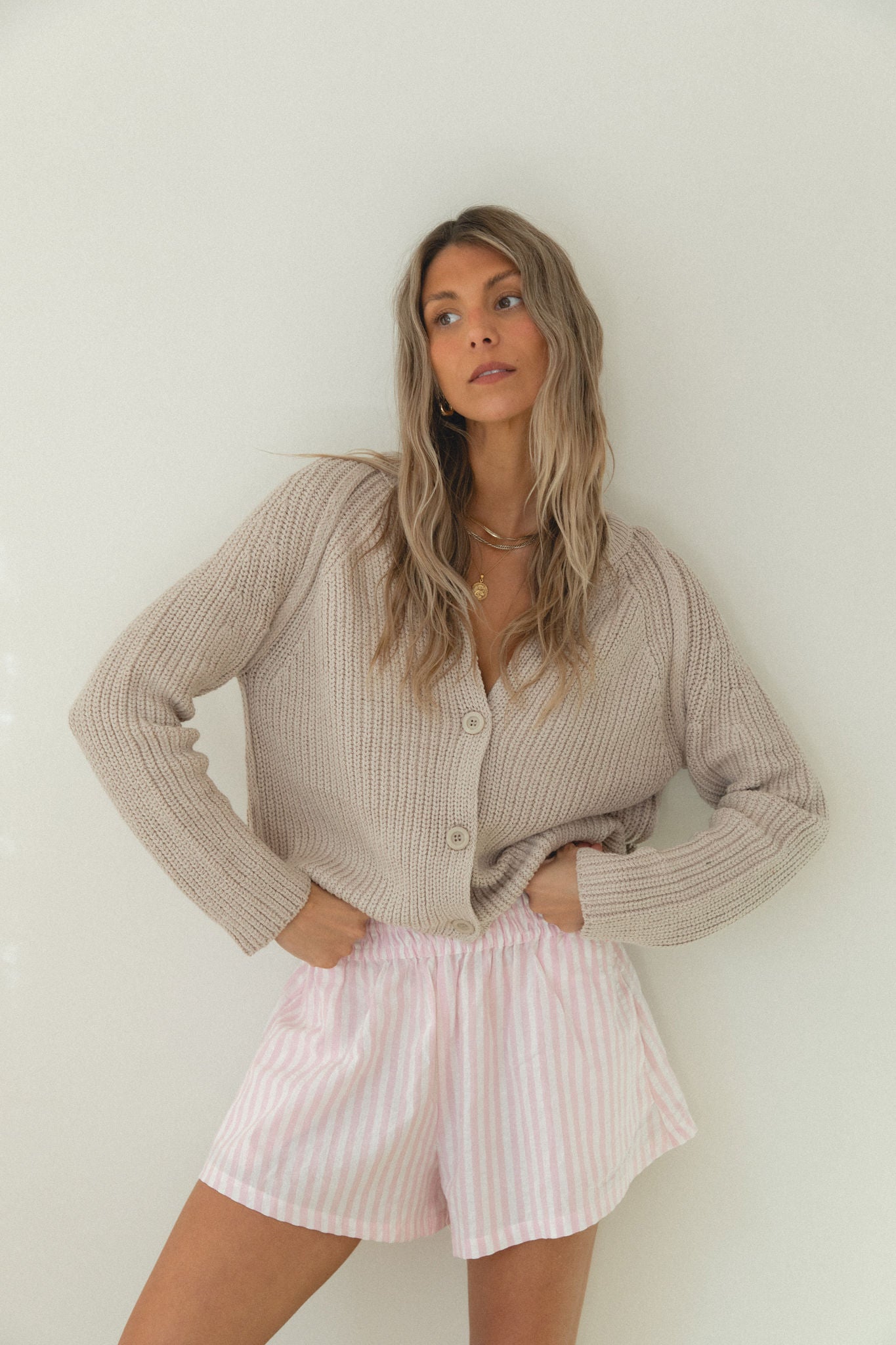 Coastal Chill Knit Button Cardigan for Women - Soft Comfortable Open Front Sweater | Perfect for Casual Outfits, Layering in Fall & Winter