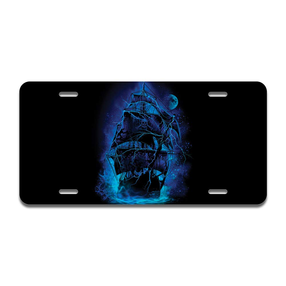SignMission Pirate Storm Aluminum License Plate 12