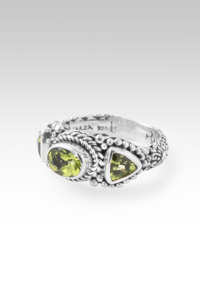 Counting Blessing's Ring III™ in Peridot - Elegant Green Gemstone Jewelry for Women | Perfect for Weddings, Anniversaries & Special Occasions