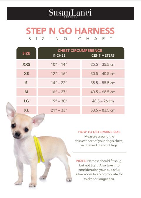 Step N Go Dog Harness with Bow - Adjustable Pet Harness for Small & Medium Dogs - Perfect for Walking, Training & Outdoor Adventures