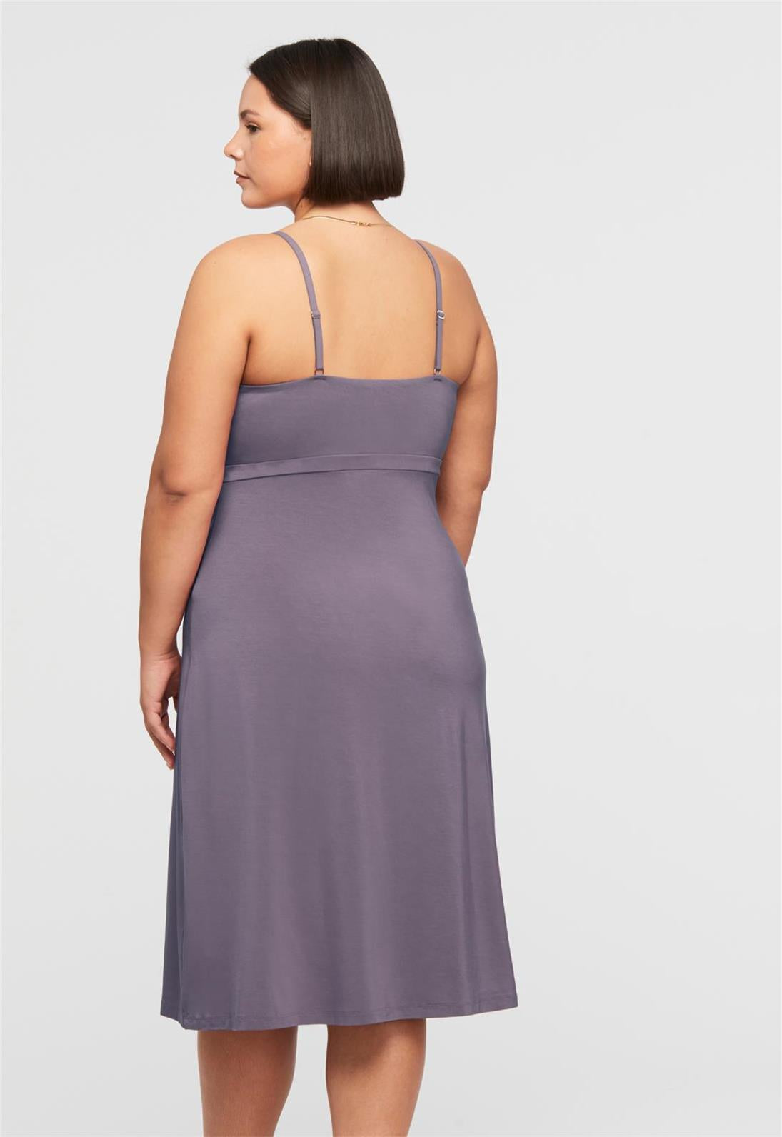 Modal Bust Support Midi Chemise - Comfortable & Supportive Sleepwear for Women | Perfect for Nightwear, Lounge Wear & Relaxation at Home