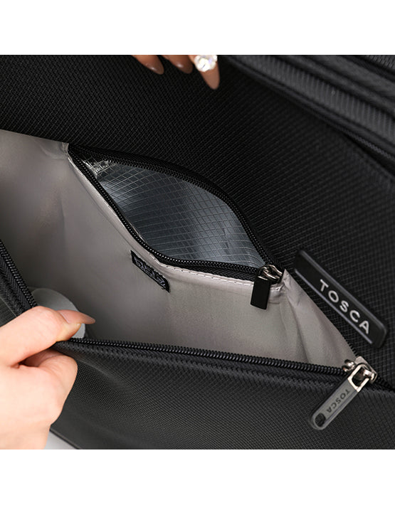 Tosca Two Wheel Air5055 79cm Lightweight Large Suitcase - Black | Perfect for Travel, Business Trips & Vacations