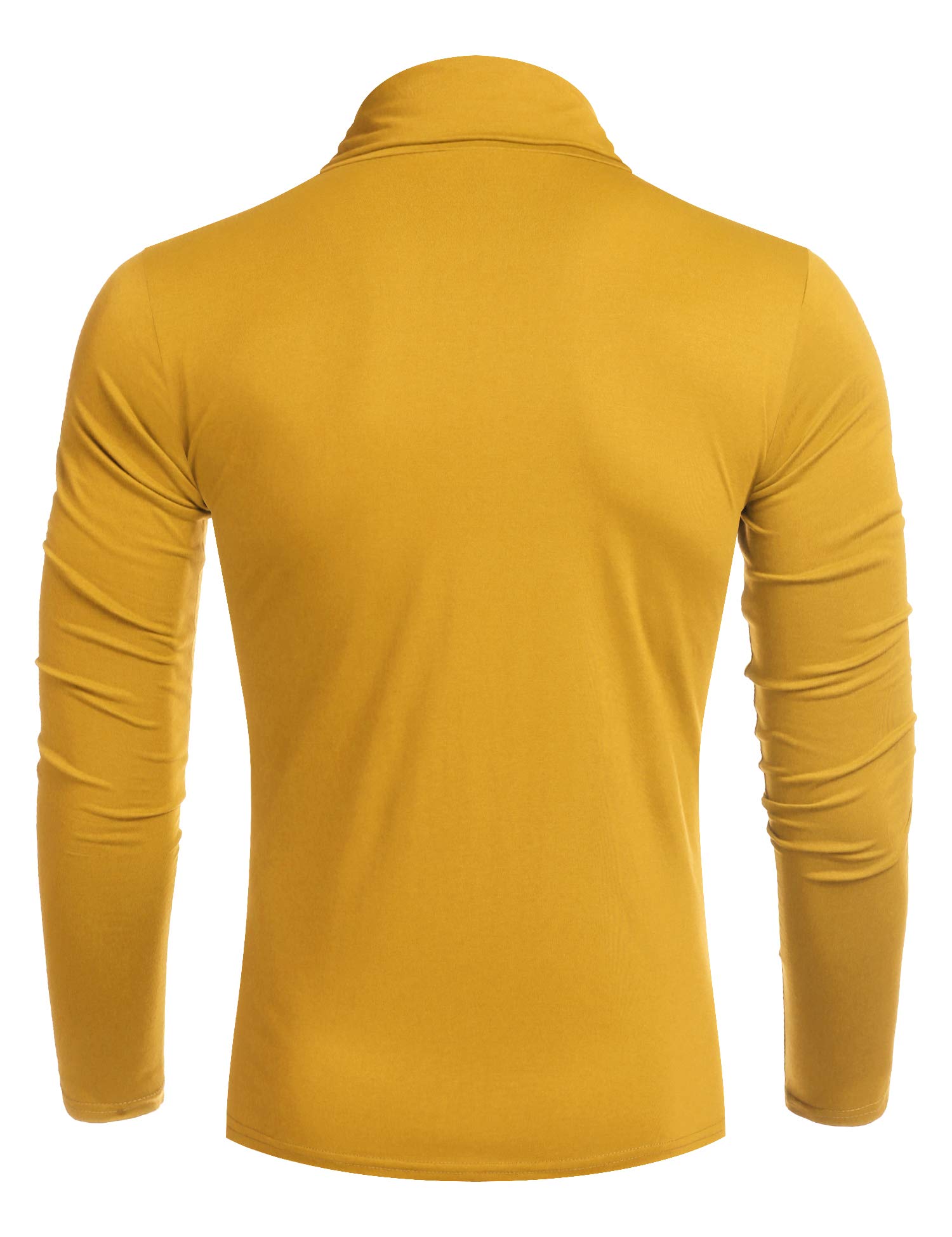 COOFANDY Men's Slim Fit Turtleneck T-Shirt - Lightweight Cotton Casual Pullover for Everyday Wear | Office, Date Night & Fall Layering Essential