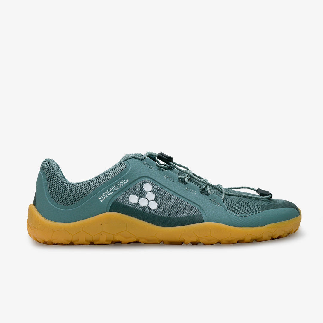 Vivobarefoot Women's Primus Trail II FG Barefoot Shoes - Sea Green | Minimalist Trail Running & Hiking Shoes for Women | Outdoor Adventure & Fitness Activities