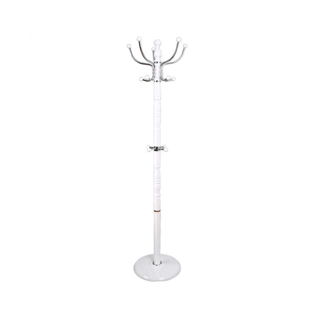 Heavy Duty Standing Coat Rack with 8 Hooks - Metal Hat & Jacket Hanger for Entryway, Umbrella Stand with Sturdy Base - Perfect for Hallway, Bedroom & Office Organization