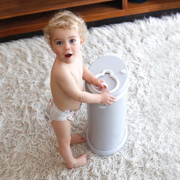 Ubbi Diaper Pail - Odor-Containing Baby Diaper Disposal System for Nursery & Changing Stations | Perfect for Newborns & Toddlers
