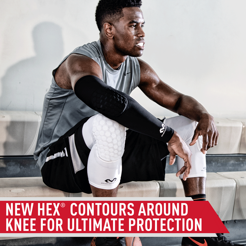 HEX® Compression Leg Sleeves for Running & Sports - Pair of Knee High Support Sleeves for Athletes, Workout & Recovery - Ideal for Basketball, Cycling & Gym Training
