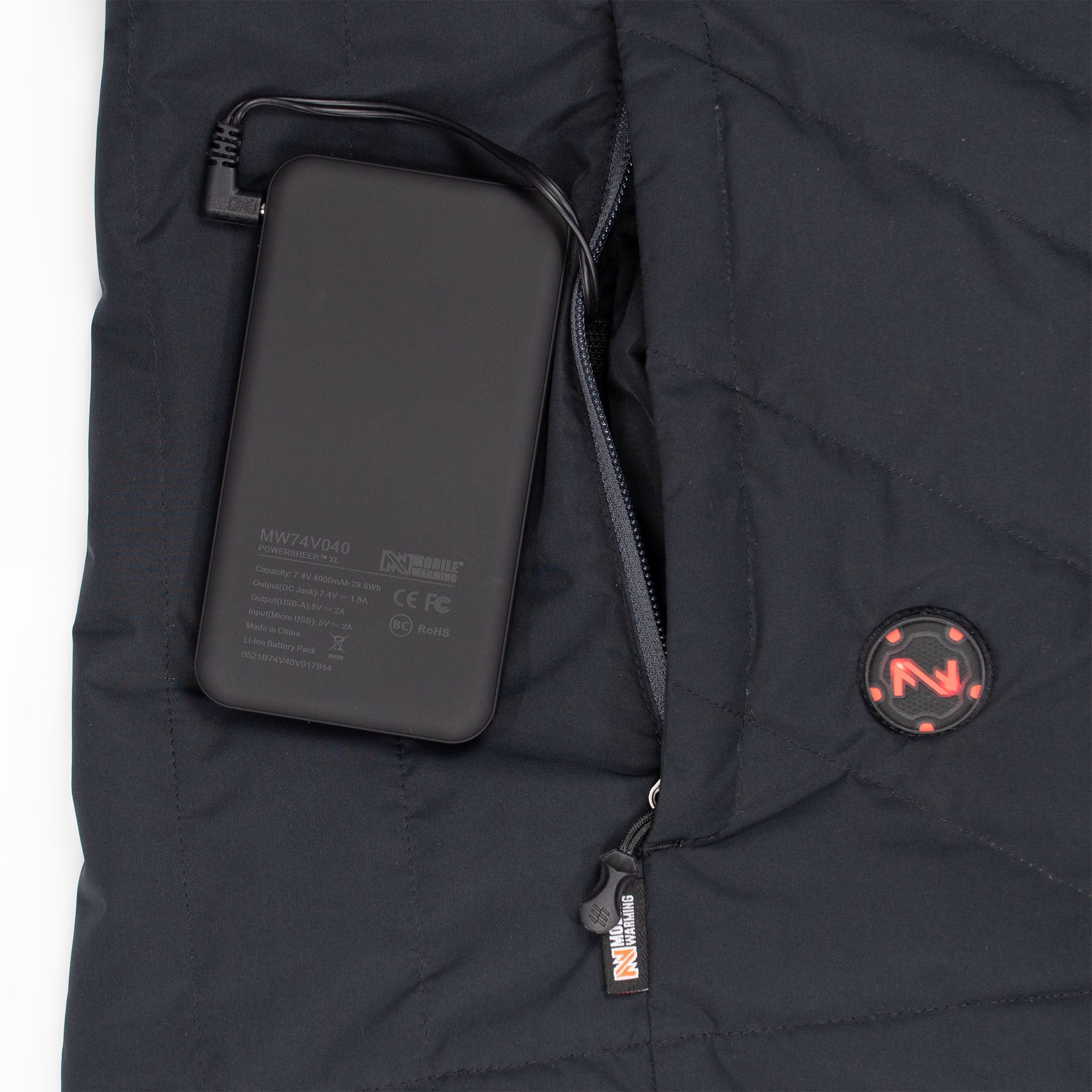 Crest Women's Heated Jacket - Electric Warm Winter Coat with USB Charging for Outdoor Activities, Hiking, and Cold Weather