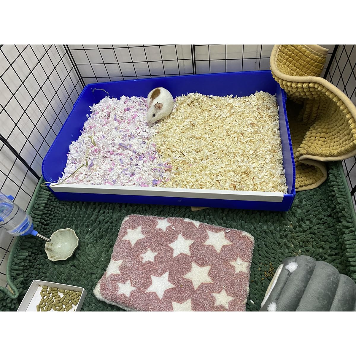 Guinea Pig Litter Box for C&C and Midwest Cages - Kitchen Area Accessory to Keep Small Pet Cage Clean & Tidy | Perfect for Indoor Guinea Pig Habitat Setup