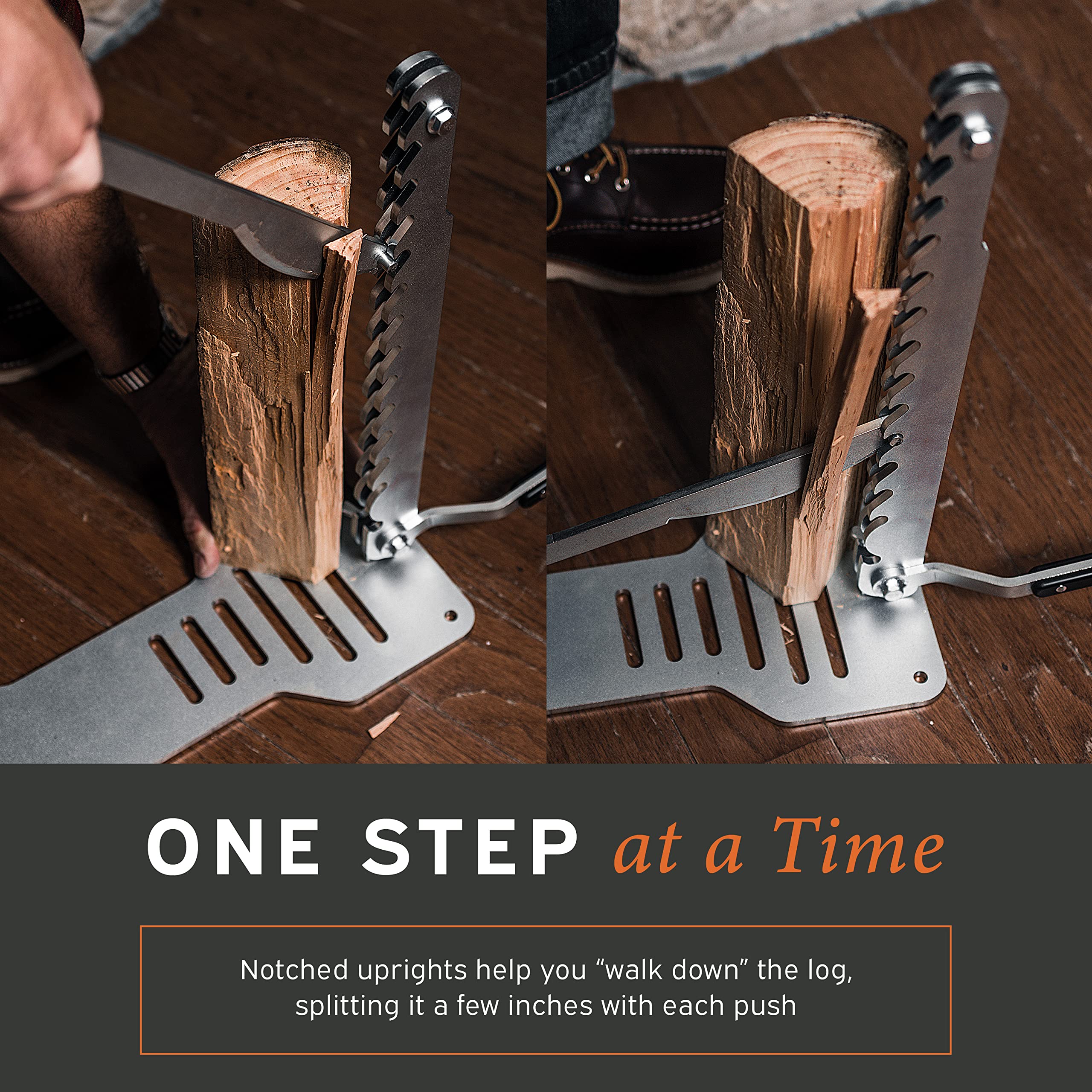 Best Firewood Kindling Splitter for Indoor & Outdoor Use - Heavy Duty Wood Splitter & Fire Cracker Kindling Maker - Perfect for Camping, Fireplaces & Wood Stoves