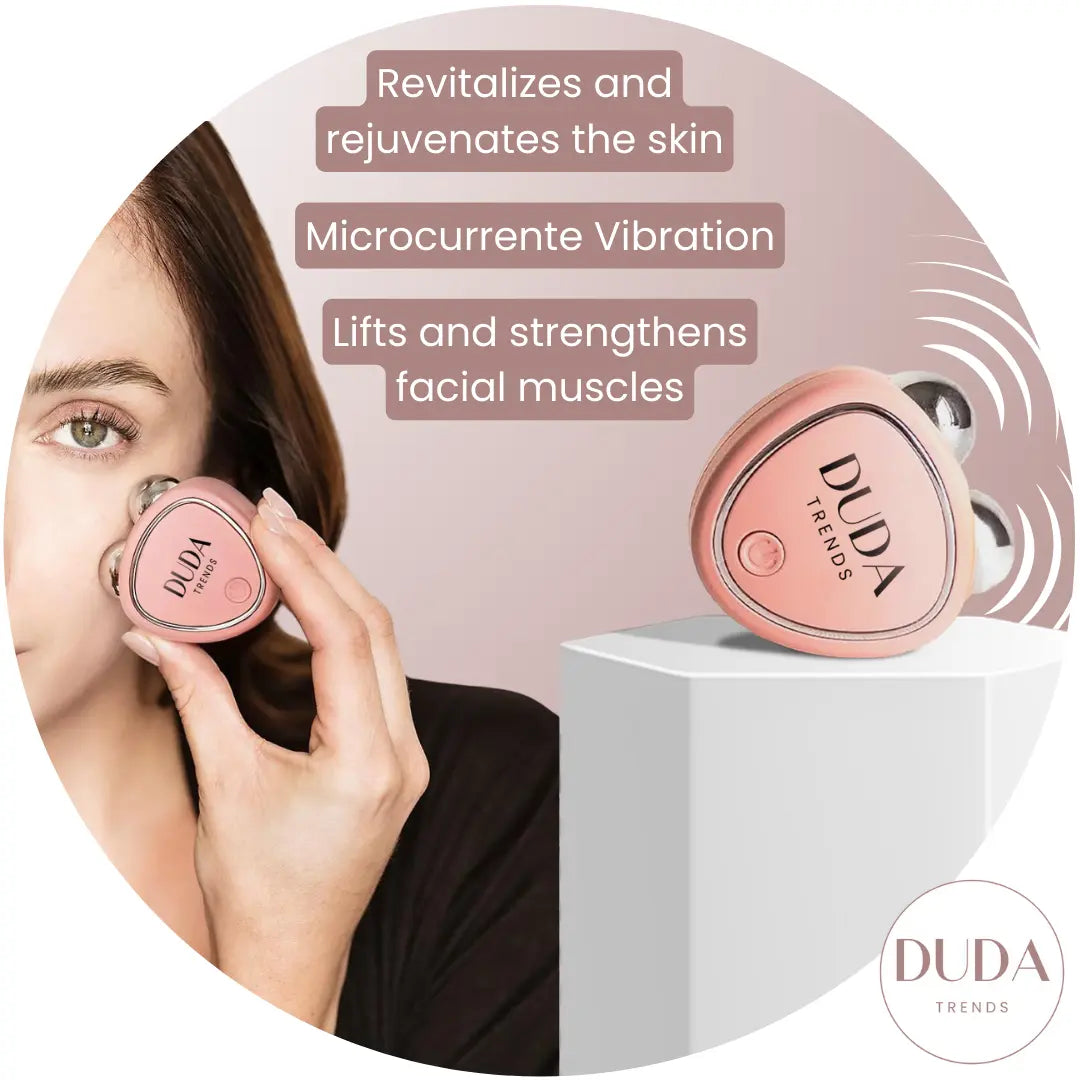 Rechargeable Portable Electric Face Lift Roller Massager for Wrinkle Reduction & Skin Tightening - Perfect for Home Spa, Travel & Anti-Aging Skincare Routine